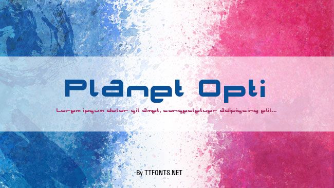 Planet Opti example